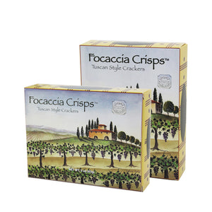 Focaccia Crisps Tuscan Style Crackers - KS Gift Baskets